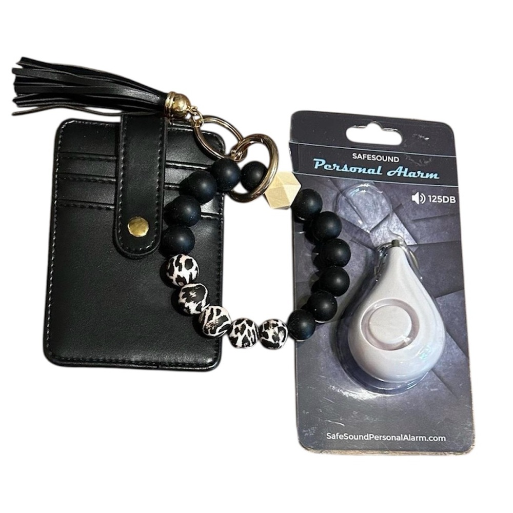 New Silicone Bead Wristlet Wallet Key Holder & New Personal Alarm Alert